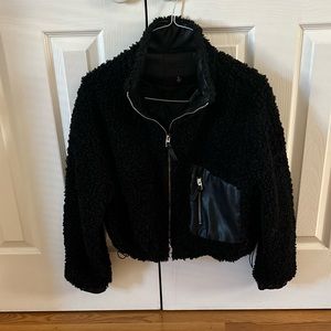 BLANKNYC Faux Shearling Bomber Jacket